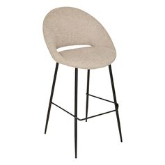 Tabouret de bar AMAGO beige 54x52x101cm
