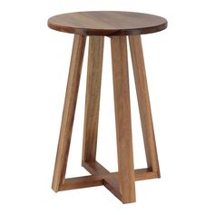 Tabouret pied acacia 30x43cm