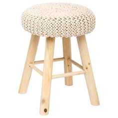 Tabouret SUZETTE beige D 32x43cm
