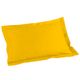 Taie d'oreiller rectangulaire à volant coton 57 fils jaune 50x70cm