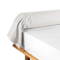 Taie de traversin coton 57 fils blanc 85x185cm