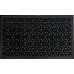 Tapis à motifs géométriques noir 45x75cm