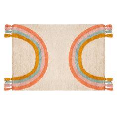 Tapis arc en ciel en coton 100x150cm