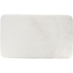 Tapis bain microfibres latex blanc 45x75cm