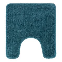Tapis contour WC doux bleu 45x50cm