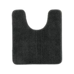 Tapis contour WC doux gris anthracite 45x50cm
