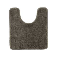 Tapis contour WC doux taupe 45x50cm