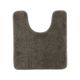 Tapis contour WC doux taupe 45x50cm