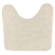 Tapis contour WC galet écru 45x50cm