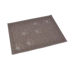 Tapis d'alimentation animaux rectangle taupe