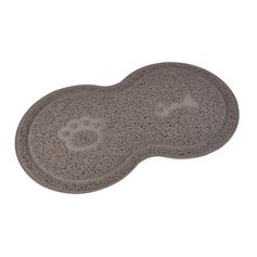 Tapis d'alimentation doubles gamelles taupe 118x47cm