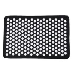 Tapis d'entrée grille caoutchouc noir 40x60cm