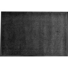 Tapis d'entrée LISA en polypropylène noir 80x120cm