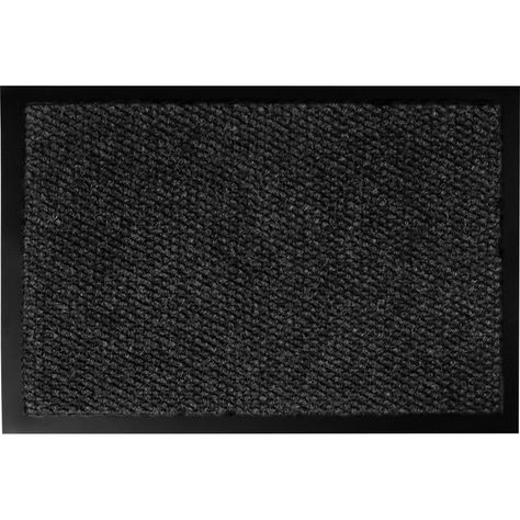 Tapis d'entrée polyester WILL noir 40x60cm