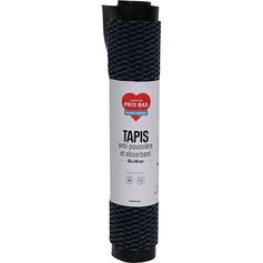 Tapis d'intérieur anti-poussière et absorbant bleu 40x60cm