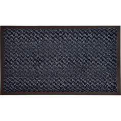 Tapis d'intérieur anti-poussière et absorbant bleu 60x80cm