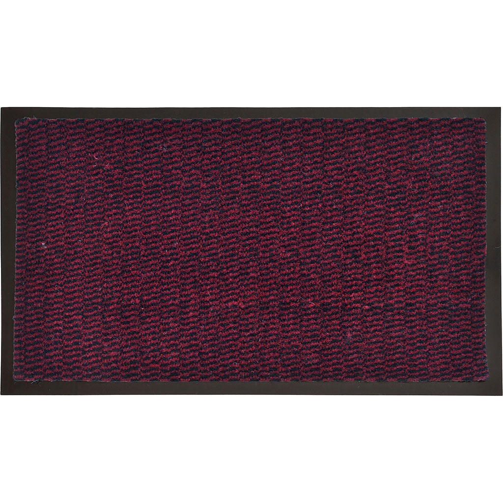 Tapis d'intérieur anti-poussière et absorbant bordeaux 60x80cm - Centrakor