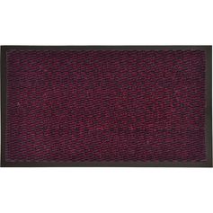 Tapis d'intérieur anti-poussière et absorbant bordeaux 60x80cm