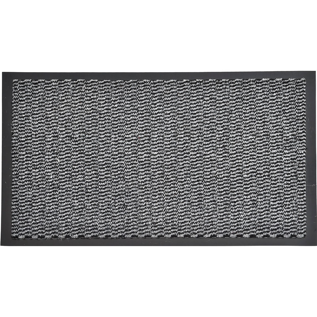 Tapis d'intérieur anti-poussière et absorbant gris 60x80cm - Centrakor