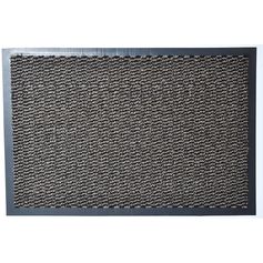 Tapis d'intérieur anti-poussière et absorbant taupe 60x80cm