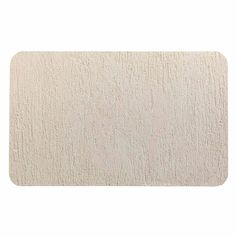 Tapis de bain absorbant STAN polyester naturel et blanc 50x80cm
