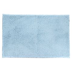 Tapis de bain microfibre bleu ciel 50x80cm