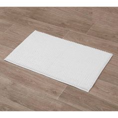 Tapis de bain microfibre boule blanche 50x80cm