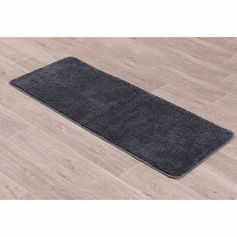 Tapis de bain microfibre gris anthracite 50x120cm