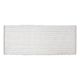 Tapis de bain tressé polyester uni blanc 50x120cm