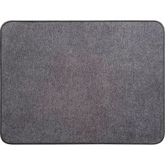 Tapis de cuisine hexagone gris foncé 45x60cm