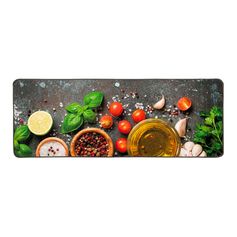 Tapis de cuisine imprimé 45x120cm