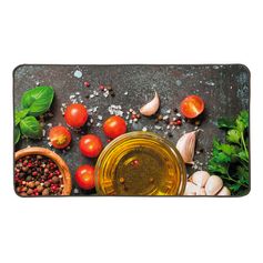 Tapis de cuisine imprimé 45x80cm