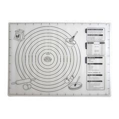 Tapis de préparation à pâtisserie 64x46cm