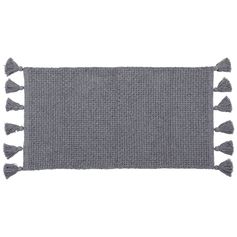 Tapis déco Alba gris 45x90cm