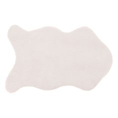 Tapis extra doux en moumoute en polyester ivoire 60x90cm