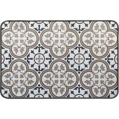 Tapis imprimé PACO polyester bleu 40x60cm