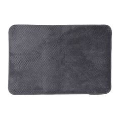 Tapis imprimé rectangulaire gris foncé 60x40cm