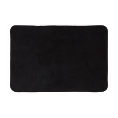 Tapis imprimé rectangulaire noir 60x40cm