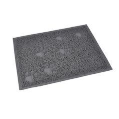 Tapis litière rectangulaire PATTOU gris 30x40cm
