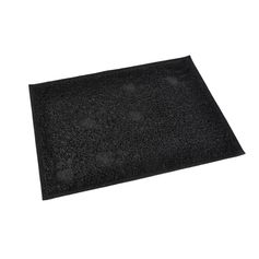 Tapis litière rectangulaire PATTOU noir 30x40cm
