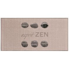 Tapis rectangulaire imprimé esprit zen 57x115cm
