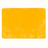 Tapis rectangulaire flanelle unie jaune 120x170cm
