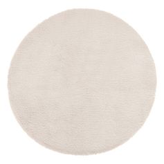 Tapis rond polyester ivoire D 80cm