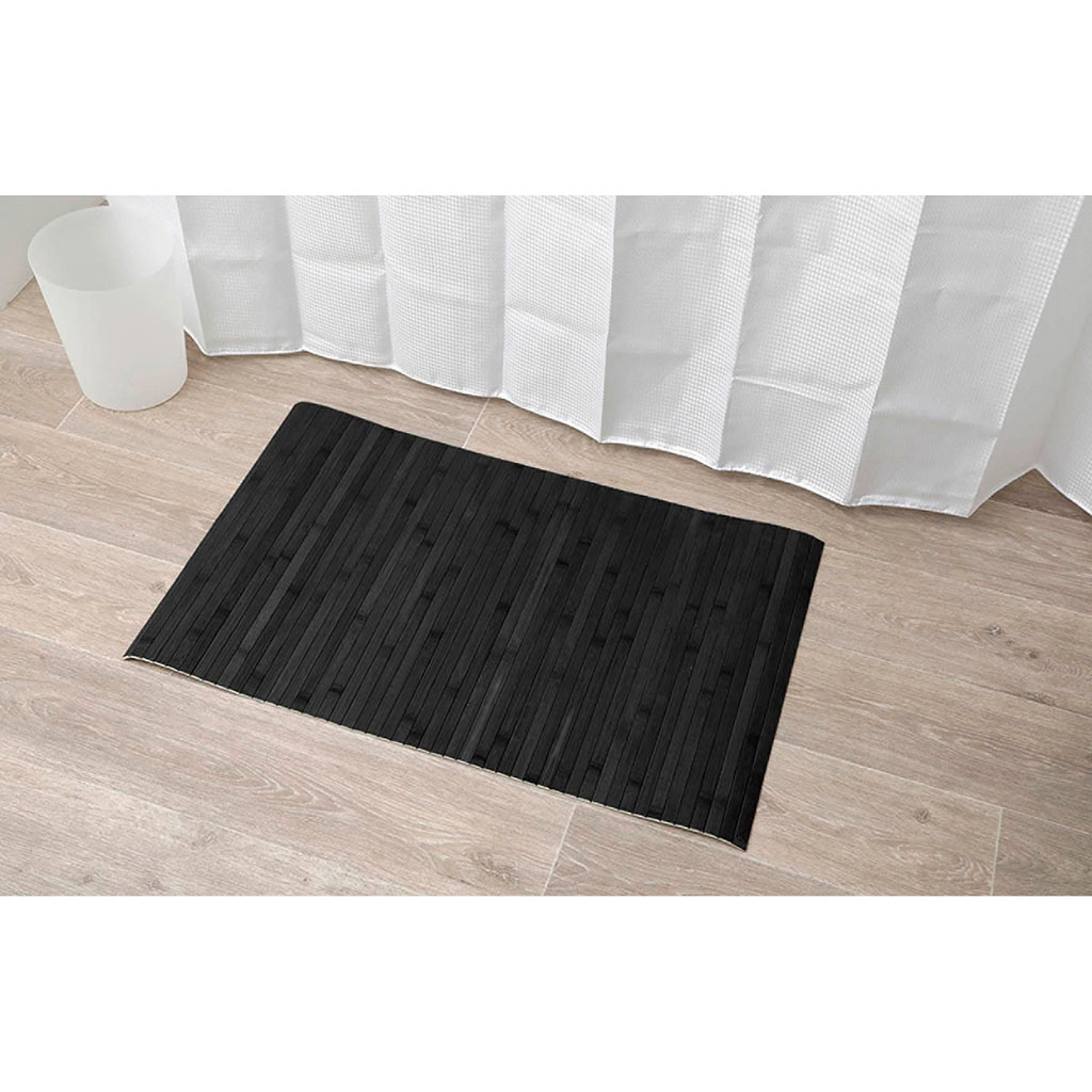 Tapis de yoga antidérapant noir 180x60cm - Centrakor