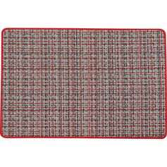 Tapis tissé PIXEL rouge 45x60cm