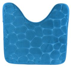 Tapis WC galet bleu canard 45x50cm