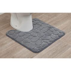Tapis wc galets gris 45x50cm