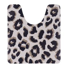 Tapis WC SERENGETI imprimé motif léopard 45x50cm