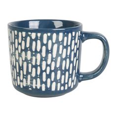 Tasse à café grès ARTISTE bleue 11cl - LETHU