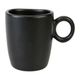 Tasse à café grès RONDO noir 11cl - LETHU